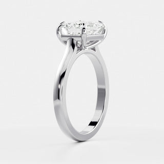 Oval Three Stone Lab Grown Diamond Engagement Ring