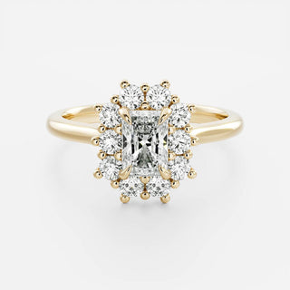 Oval Three Stone Lab Grown Diamond Engagement Ring