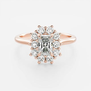 Oval Three Stone Lab Grown Diamond Engagement Ring