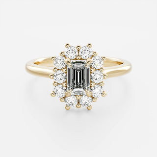 Oval Three Stone Lab Grown Diamond Engagement Ring