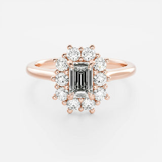 Oval Three Stone Lab Grown Diamond Engagement Ring