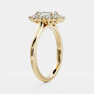 Oval Three Stone Lab Grown Diamond Engagement Ring