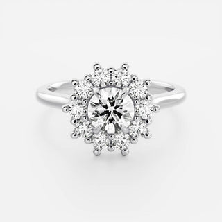 Oval Three Stone Lab Grown Diamond Engagement Ring