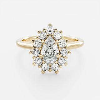 Oval Three Stone Lab Grown Diamond Engagement Ring