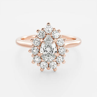 Oval Three Stone Lab Grown Diamond Engagement Ring