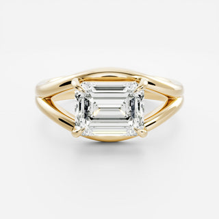 Oval Three Stone Lab Grown Diamond Engagement Ring