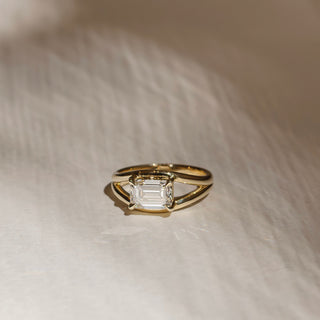 Oval Three Stone Lab Grown Diamond Engagement Ring
