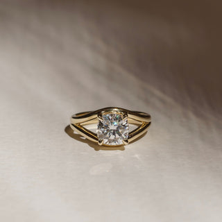 Oval Three Stone Lab Grown Diamond Engagement Ring