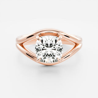 Oval Three Stone Lab Grown Diamond Engagement Ring