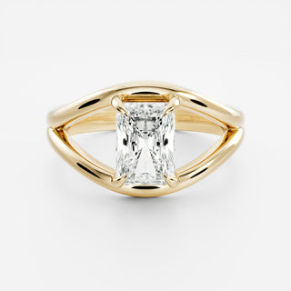 Oval Three Stone Lab Grown Diamond Engagement Ring