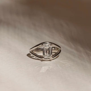 Oval Three Stone Lab Grown Diamond Engagement Ring