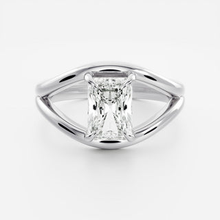 Oval Three Stone Lab Grown Diamond Engagement Ring