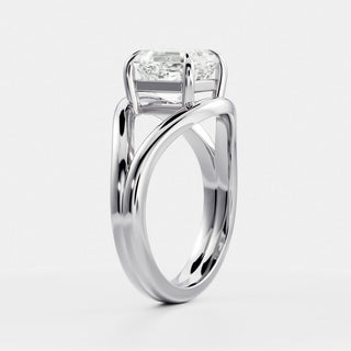 Oval Three Stone Lab Grown Diamond Engagement Ring