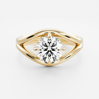 Oval Three Stone Lab Grown Diamond Engagement Ring