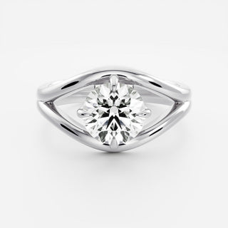 Oval Three Stone Lab Grown Diamond Engagement Ring