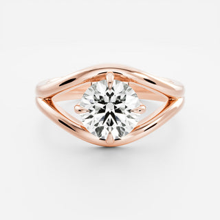 Oval Three Stone Lab Grown Diamond Engagement Ring