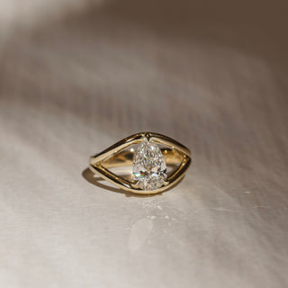 Oval Three Stone Lab Grown Diamond Engagement Ring