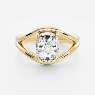 Oval Three Stone Lab Grown Diamond Engagement Ring