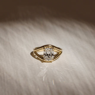 Oval Three Stone Lab Grown Diamond Engagement Ring