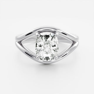 Oval Three Stone Lab Grown Diamond Engagement Ring