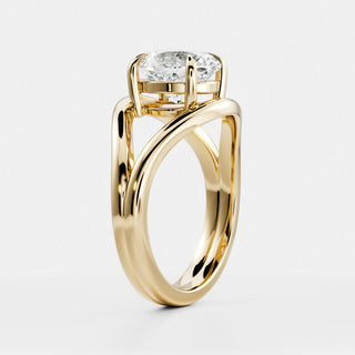 Oval Three Stone Lab Grown Diamond Engagement Ring