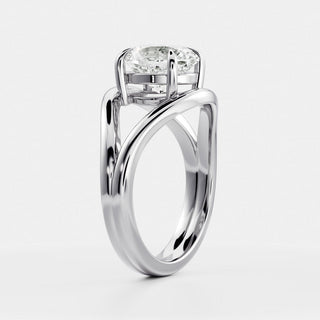 Oval Three Stone Lab Grown Diamond Engagement Ring