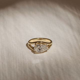 Oval Three Stone Lab Grown Diamond Engagement Ring