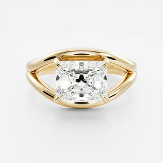 Oval Three Stone Lab Grown Diamond Engagement Ring