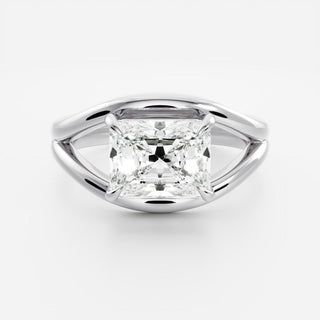 Oval Three Stone Lab Grown Diamond Engagement Ring