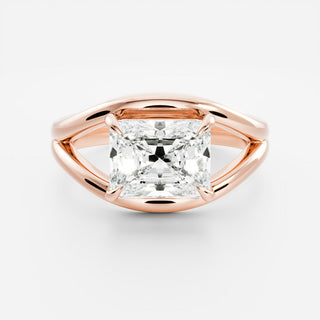 Oval Three Stone Lab Grown Diamond Engagement Ring