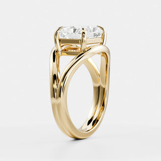 Oval Three Stone Lab Grown Diamond Engagement Ring