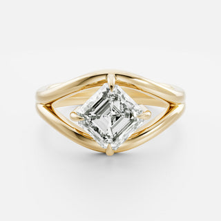 Oval Three Stone Lab Grown Diamond Engagement Ring