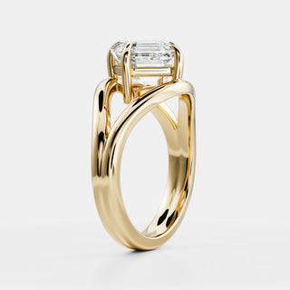 Oval Three Stone Lab Grown Diamond Engagement Ring