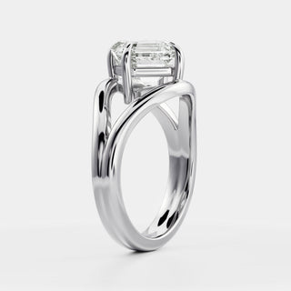 Oval Three Stone Lab Grown Diamond Engagement Ring
