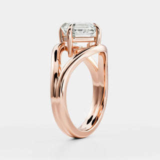 Oval Three Stone Lab Grown Diamond Engagement Ring