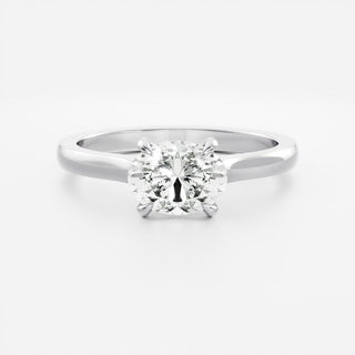 Oval Three Stone Lab Grown Diamond Engagement Ring