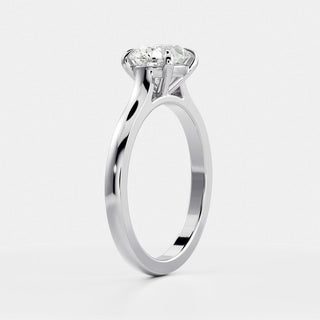 Oval Three Stone Lab Grown Diamond Engagement Ring