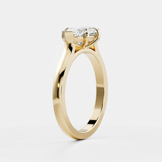 Oval Three Stone Lab Grown Diamond Engagement Ring