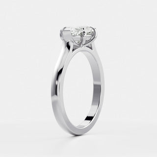 Oval Three Stone Lab Grown Diamond Engagement Ring