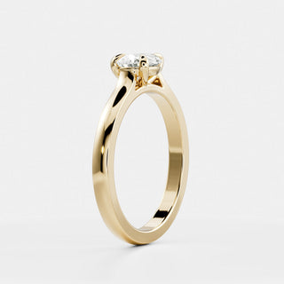 Oval Three Stone Lab Grown Diamond Engagement Ring
