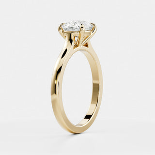 Oval Three Stone Lab Grown Diamond Engagement Ring