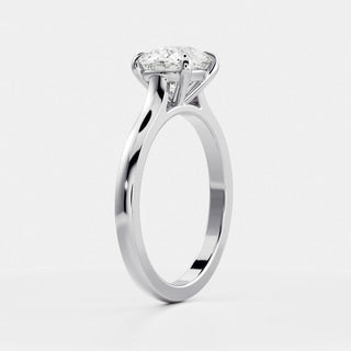 Oval Three Stone Lab Grown Diamond Engagement Ring