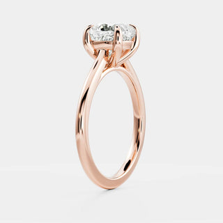 Oval Three Stone Lab Grown Diamond Engagement Ring