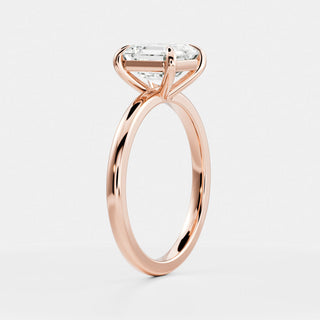 Oval Three Stone Lab Grown Diamond Engagement Ring