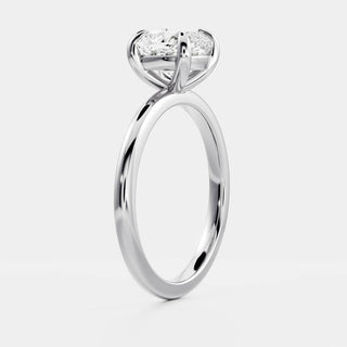 Oval Three Stone Lab Grown Diamond Engagement Ring