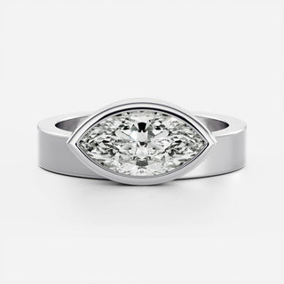 Oval Three Stone Lab Grown Diamond Engagement Ring