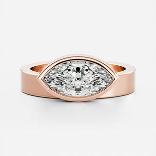 Oval Three Stone Lab Grown Diamond Engagement Ring