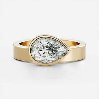 Oval Three Stone Lab Grown Diamond Engagement Ring