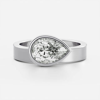Oval Three Stone Lab Grown Diamond Engagement Ring