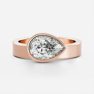 Oval Three Stone Lab Grown Diamond Engagement Ring
